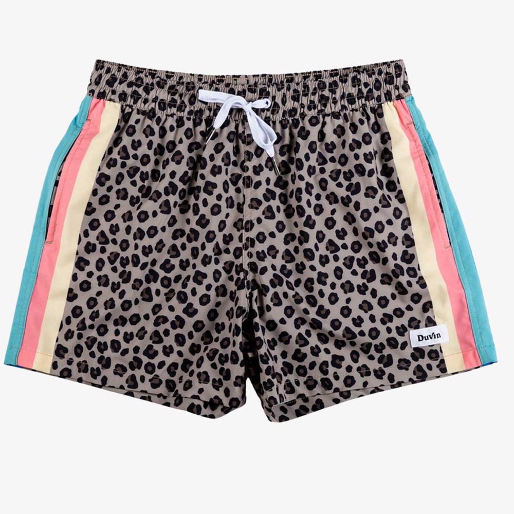Men's Duvin Cheetah disco swim trunks